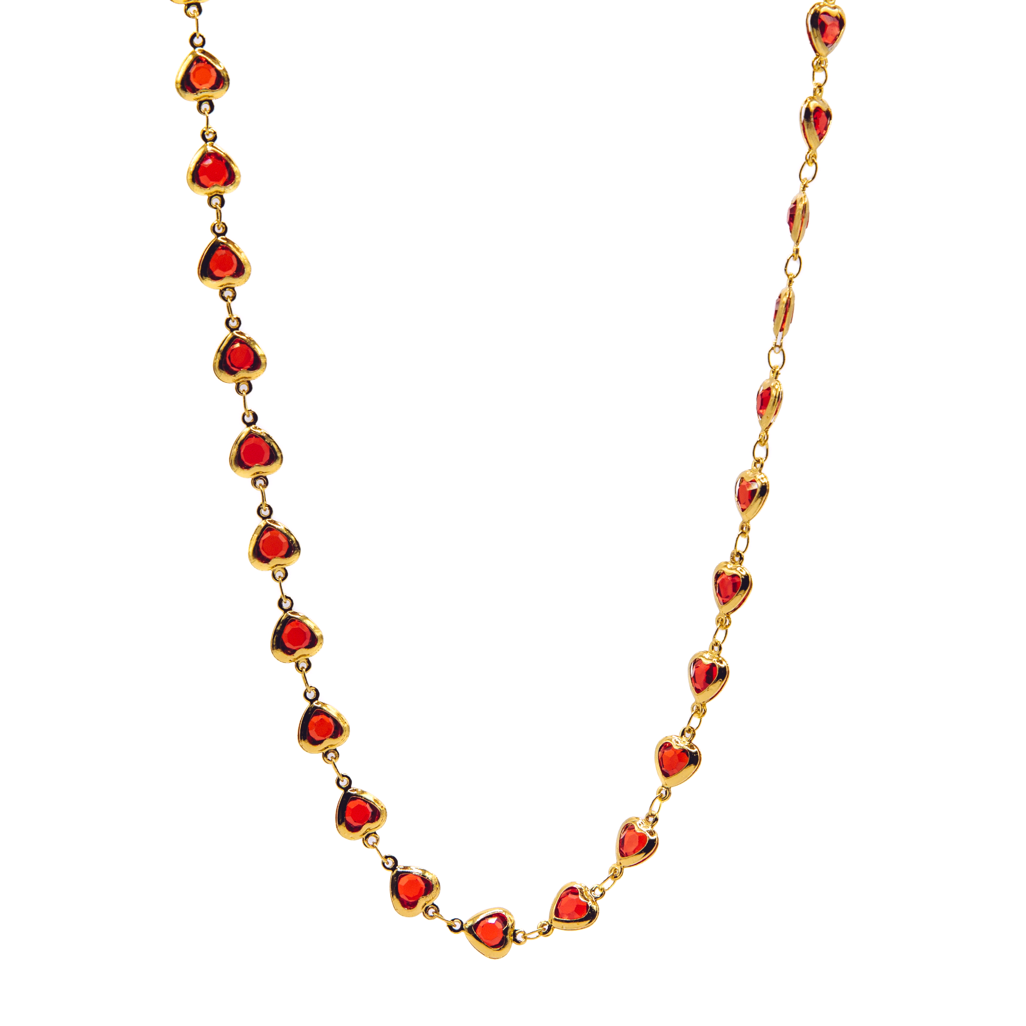 Luminary stack gold chain with colourful stones — pre-set layered necklace by STXCKD